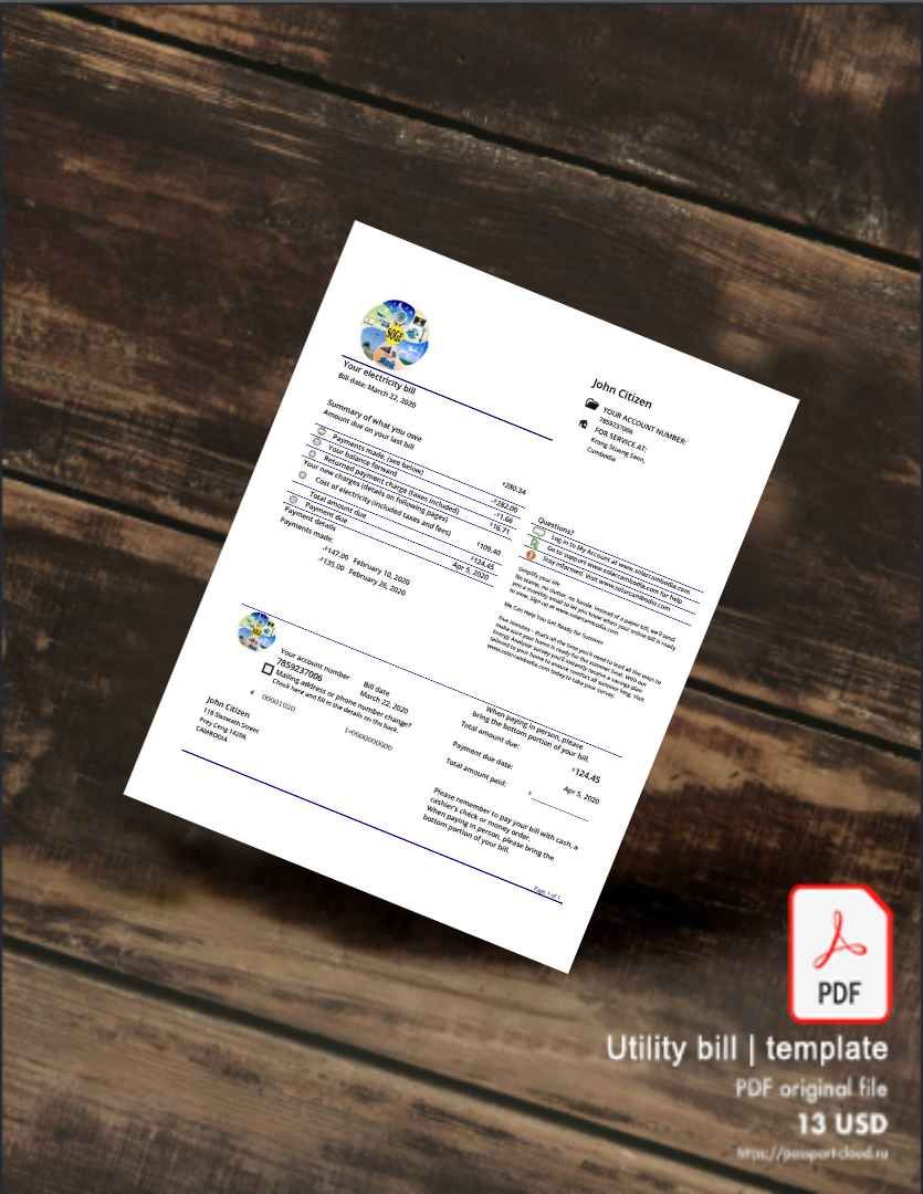 Utility bill | Albanian Power | Albania